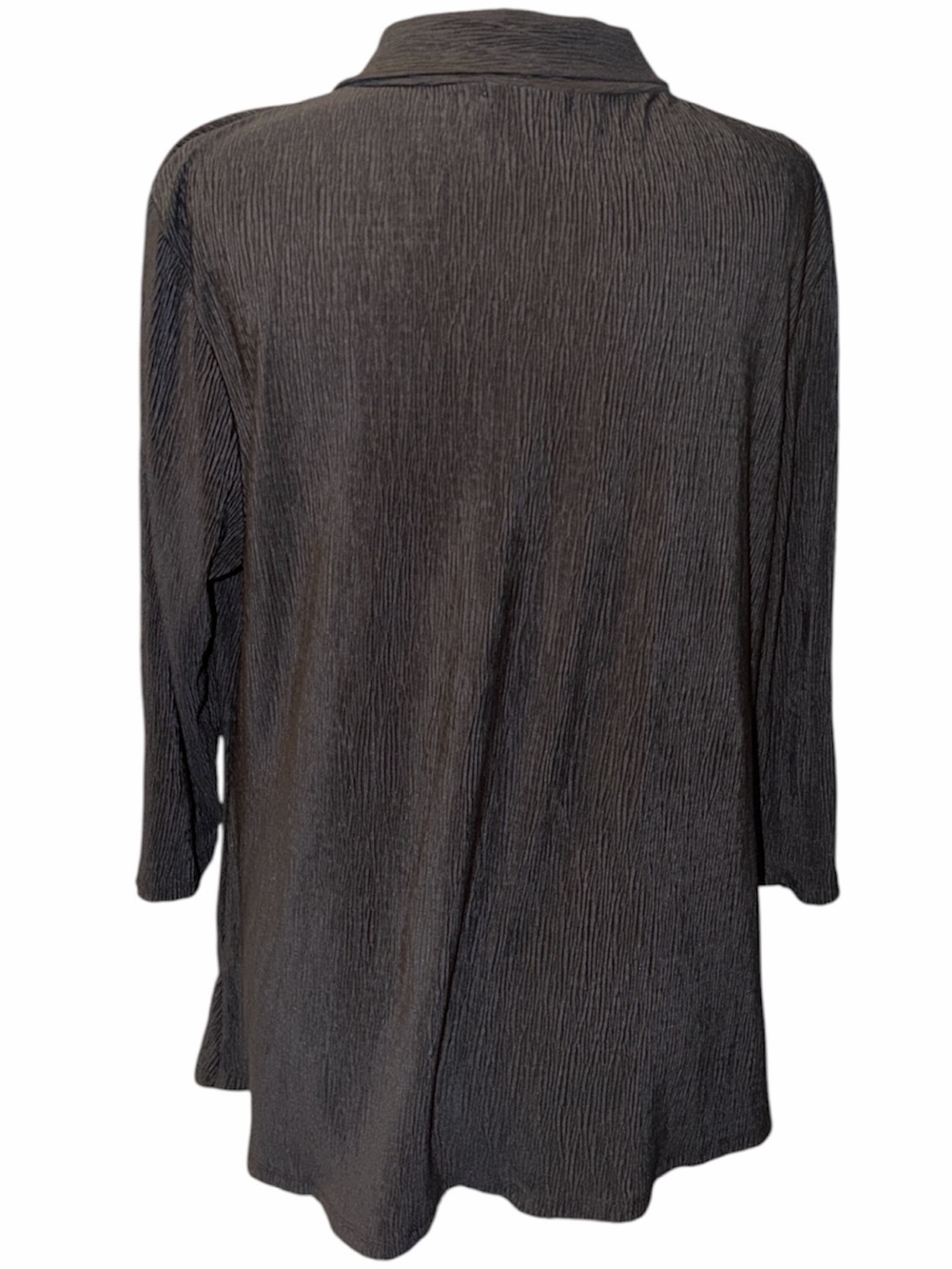 Kim & Cami Ruched Textured Blouse - Picture 3 of 8